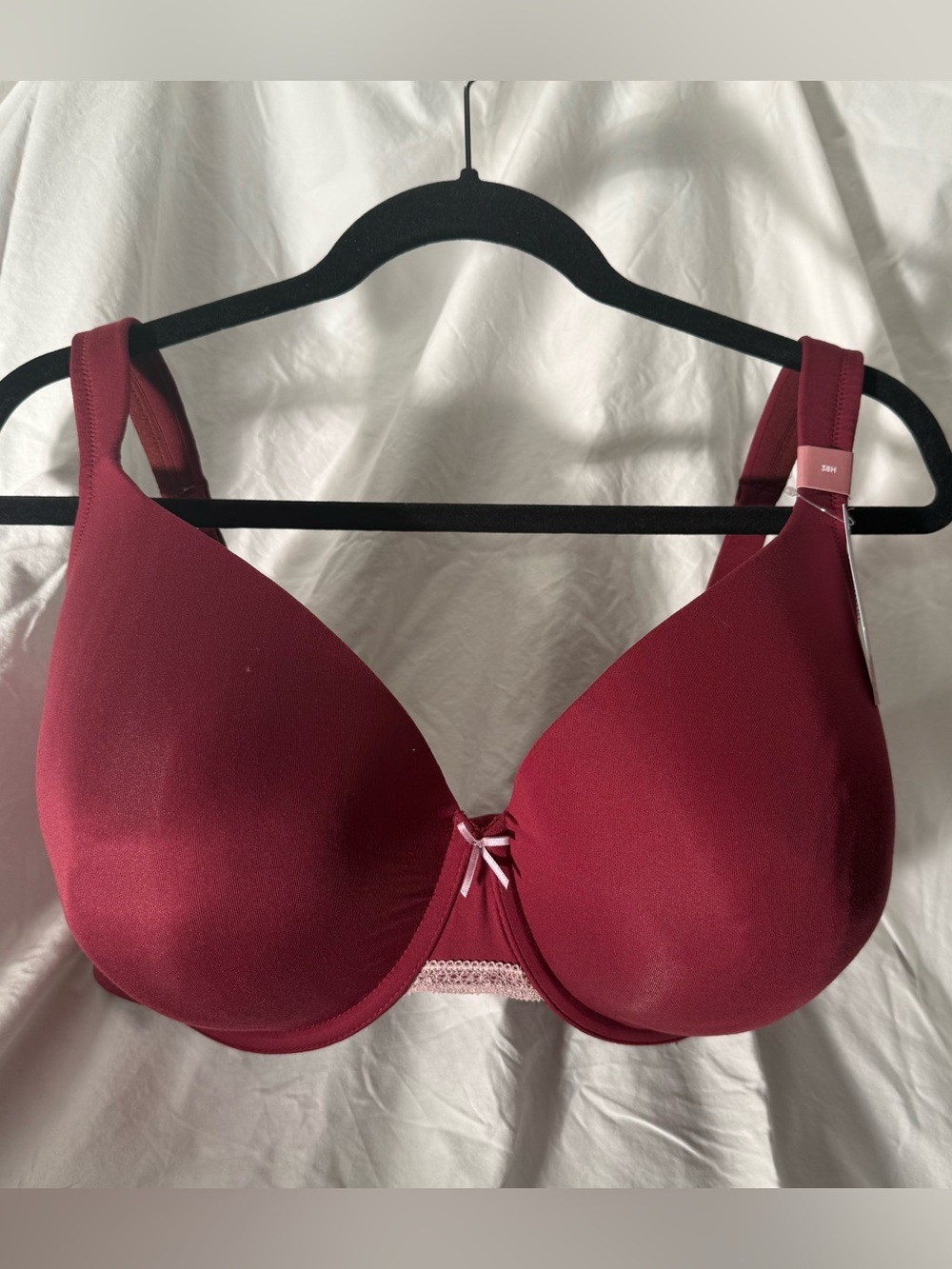 Cacique Burgundy Seamless Lightly Lines Full Coverage Bra